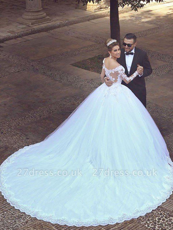 ball gown long train