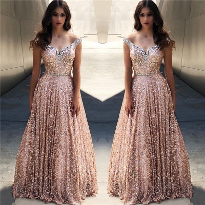 Rose Gold Sequin Affordable Evening Dress UKes UK UK |Sexy Off The ...