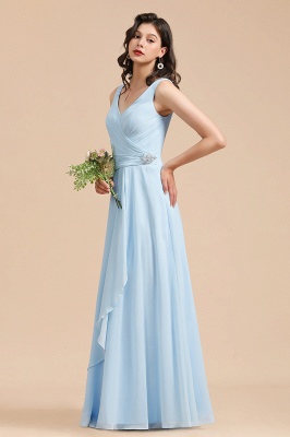 Stylish Sleeveless Aline Chiffon Bridesmaid Dress Formal Event Dress_5