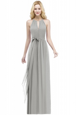 Halter Ruched Chiffon Bridesmaid Dresses Aline Simple Formal Dress Women_7