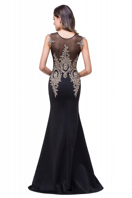 ADDISYN | Mermaid Floor-length Chiffon Evening Dress with Appliques_9